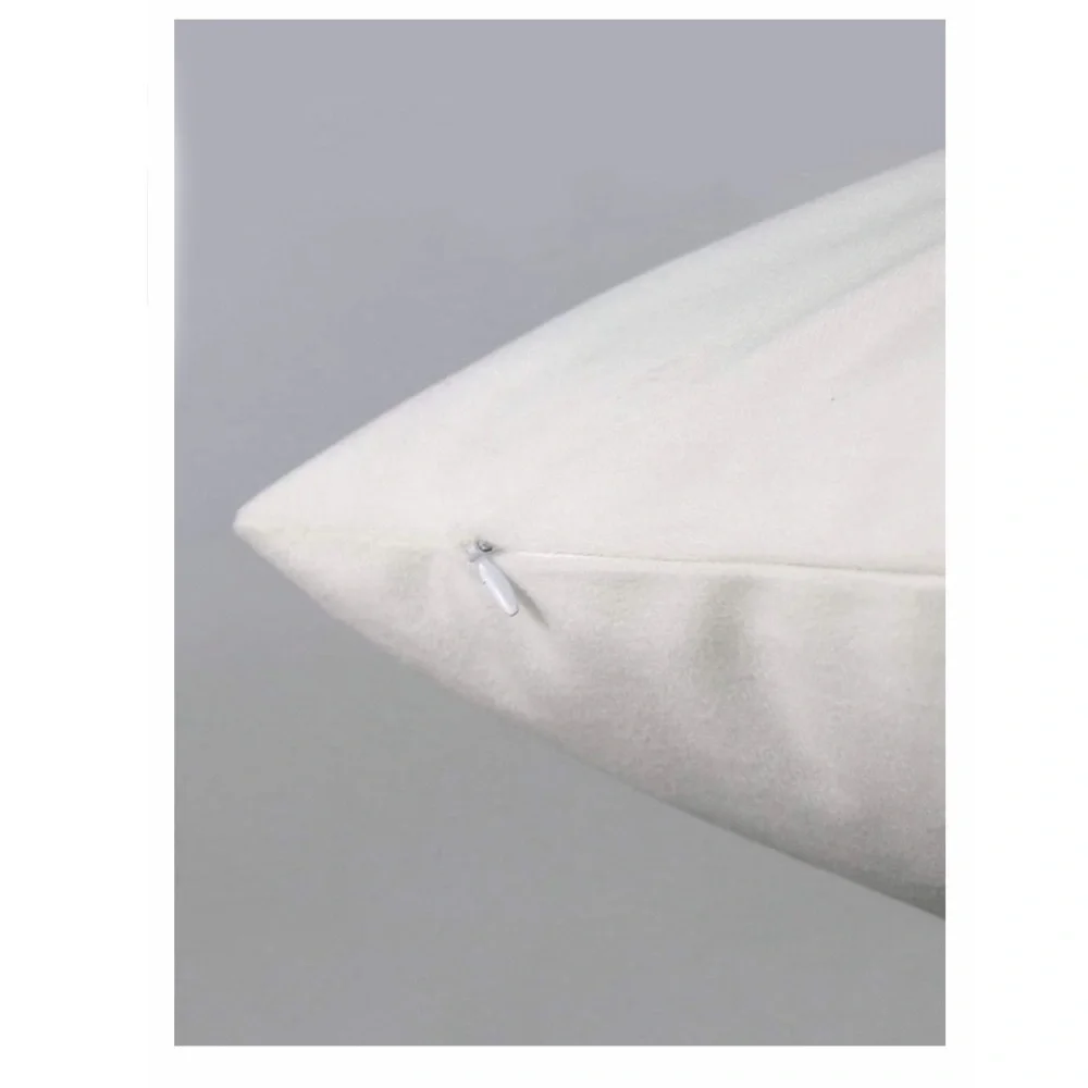 Seasonal Pillow Cover Easter Bunny Rabbit Zip Closure 17.7 In Square Black White